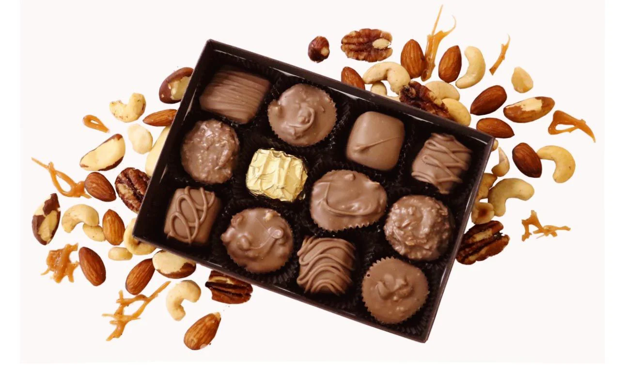 Chocolate with Nuts & Caramel